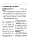 Malignant otitis externa - a case report