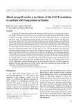 Blood group B can be a predictor of the EGFR mutations in patients with lung adenocarcinoma