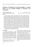 Outcomes of episiotomy and perineorrhaphy in vaginal delivery at the National Hospital of Obstetrics and Gynecology