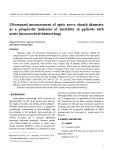 Ultrasound measurement of optic nerve sheath diameter as a prognostic indicator of mortality in patients with acute intracerebral hemorrhage