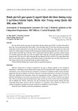 Đánh giá kết quả quản lý người bệnh đái tháo đường tuýp 2 tại Khoa Khám bệnh, Bệnh viện Trung ương Quân đội 108, năm 2023