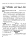 Some clinical-pathological characteristics and factors related to muscle-invasion in newly diagnosed bladder cancer