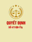 Quyết định số 471/QĐ-TTg năm 2025