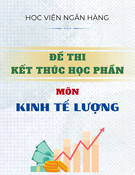 Đề thi kết thúc học phần Kinh tế lượng năm 2021-2022