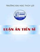Luận án Tiến sĩ Kỹ thuật: Nghiên cứu đánh giá rủi ro ngập lụt cho lưu vực sông Phan – Cà Lồ, tỉnh Vĩnh Phúc