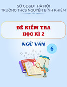 Đề thi học kì 2 môn Ngữ văn lớp 6 năm 2024-2025 - Trường THCS Nguyễn Bỉnh Khiêm, Long Biên