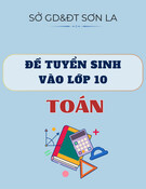 Đề thi tuyển sinh vào lớp 10 môn Toán năm 2025-2026 - Sở GD&ĐT Sơn La