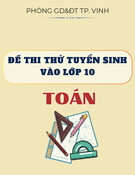 Đề thi thử tuyển sinh vào lớp 10 môn Toán năm 2025-2026 có đáp án - Phòng GD&ĐT TP. Vinh