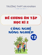Đề cương ôn tập học kì 2 môn Công nghệ nông nghiệp lớp 12 năm 2024-2025 - Trường THPT An Khánh