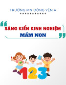 Sáng kiến kinh nghiệm Mầm non: Một số biện pháp nâng cao chất lượng bữa ăn cho trẻ trong trường mầm non