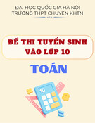 Đề thi tuyển sinh vào lớp 10 môn Toán năm 2025 có đáp án - Trường THPT Chuyên Khoa học tự nhiên, Hà Nội