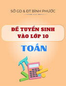 Đề thi tuyển sinh vào lớp 10 môn Toán năm 2025-2026 có đáp án - Sở GD&ĐT Bình Phước