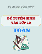 Đề thi tuyển sinh vào lớp 10 môn Toán năm 2025-2026 có đáp án - Sở GD&ĐT Đồng Tháp