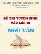 Đề thi tuyển sinh vào lớp 10 môn Ngữ văn (Không chuyên) năm 2025 có đáp án - Trường Phổ thông Năng khiếu TP. Hồ Chí Minh