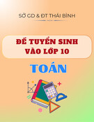 Đề thi tuyển sinh vào lớp 10 môn Toán (Chung) năm 2025-2026 có đáp án - Sở GD&ĐT Thái Bình