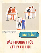 Bài giảng Các phương thức vật lý trị liệu - BS. Nguyễn Dương Hanh