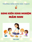 Sáng kiến kinh nghiệm Mầm non: Một số biện pháp giúp trẻ 4-5 tuổi nhận biết và phòng tránh nguy cơ không an toàn