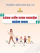 Sáng kiến kinh nghiệm Mầm non: Một số biện pháp giúp trẻ 24-36 tháng tuổi D3 sớm thích nghi với chế độ sinh hoạt ở trường Mầm non Đại Lai