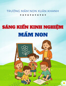 Sáng kiến kinh nghiệm Mầm non: Một số biện pháp nâng cao tổ chức hoạt động khám phá khoa học theo hướng trải nghiệm cho trẻ 4-5 tuổi ở trường mầm non