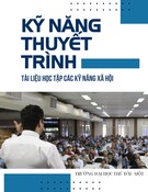 Tài liệu học tập các kỹ năng xã hội - Môn: Kỹ năng thuyết trình