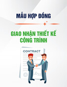 Mẫu Hợp đồng giao nhận thầu thiết kế xây dựng công trình