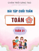 Bài tập cuối tuần môn Toán lớp 4: Tuần 31 (Sách Chân trời sáng tạo)