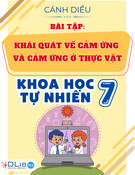 Bài tập Khoa học tự nhiên lớp 7: Cảm ứng và cảm ứng ở thực vật (Sách Cánh diều) - Tổng hợp câu hỏi