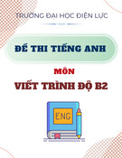 Đề thi Tiếng Anh môn Viết trình độ B2