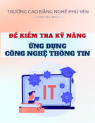 Đề kiểm tra kỹ năng ứng dụng công nghệ thông tin (Thực hành)