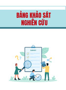 Bảng khảo sát nghiên cứu đề tài: Tác động của việc thực hành ngân hàng xanh đối với CSR xanh và tính bền vững trong NHTM ở Việt Nam - Vai trò điều tiết của khách hàng trong bối cảnh số hóa