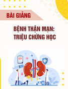 Bài giảng Bệnh thận mạn: Triệu chứng học - PGS.TS. BS. Nguyễn Bách