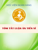 Tóm tắt Luận án Tiến sĩ: Các nhân tố ảnh hưởng tới lựa chọn chế độ tỷ giá tại một số quốc gia đang phát triển tại châu Á
