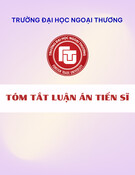 Tóm tắt Luận án Tiến sĩ: Nghiên cứu đẩy mạnh ứng dụng thương mại điện tử vào chuỗi giá trị ngành gạo của Việt Nam nhằm nâng cao liên kết và giá trị cho ngành