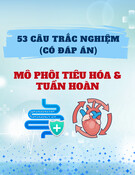 53 câu trắc nghiệm (có đáp án): Mô phôi tiêu hóa & tuần hoàn