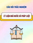Câu hỏi trắc nghiệm Lý luận nhà nước và pháp luật