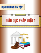 Định hướng ôn tập môn Giáo dục pháp luật 1