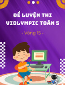 Đề luyện thi Violympic Toán 5 - Vòng 15