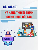 Bài giảng Kỹ năng thuyết trình chinh phục đối tác: Chương 5 - Nghệ thuật xử lý tình huống trong thuyết trình