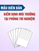 Mẫu Biên bản kiểm định môi trường tại phòng thí nghiệm