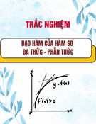 Trắc nghiệm Đạo hàm của hàm số đa thức - phân thức