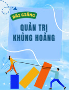 Bài giảng Quản trị khủng hoảng - Trường Đại học Kinh tế Quốc dân