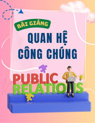 Bài giảng Quan hệ công chúng: Chương 4 - Trường ĐH Kinh tế Quốc dân