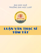 Luận văn Thạc sĩ tóm tắt: Pháp luật về điều kiện đầu tư kinh doanh trong lĩnh vực giáo dục, đào tạo ở Việt Nam