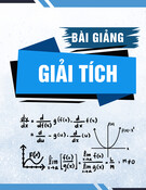 Bài giảng Giải tích: Phương trình vi phân cấp 2