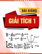 Bài giảng Giải tích 1: Hệ phương trình vi phân cấp 1