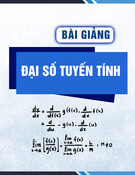 Bài giảng Đại số tuyến tính: Chương 3 - TS. Đặng Văn Vinh