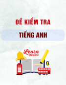 Đề kiểm tra Tiếng Anh THPT