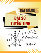 Bài giảng Đại số tuyến tính - TS. Đặng Văn Vinh