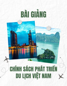 Bài giảng Đề xuất một số chính sách thúc đẩy phát triển bền vững cho du lịch Việt Nam