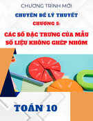 Chuyên đề lý thuyết Toán 10 - Chương 5: Các số đặc trưng của mẫu. Số liệu không ghép nhóm